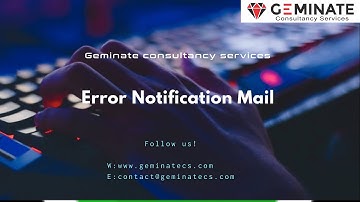 Error Notification Mail [ www.geminatecs.com ]