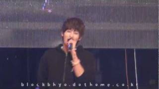 111006 블락비 재효 Run to you