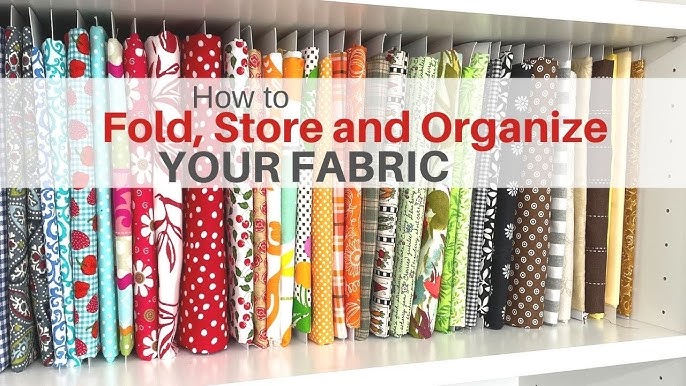 How to store fabric yardage on comic book boards to create mini