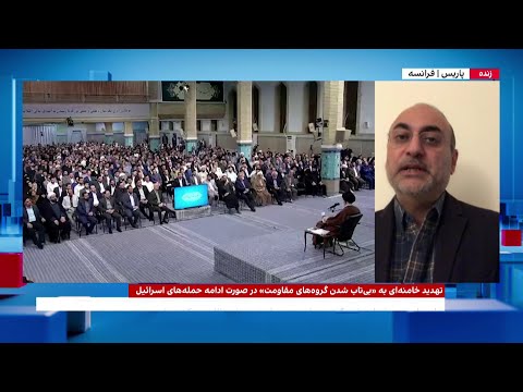 تهدید خامنه ای به بی تاب شدن گروه های مقاومت در صورت ادامه حمله های اسرائیل