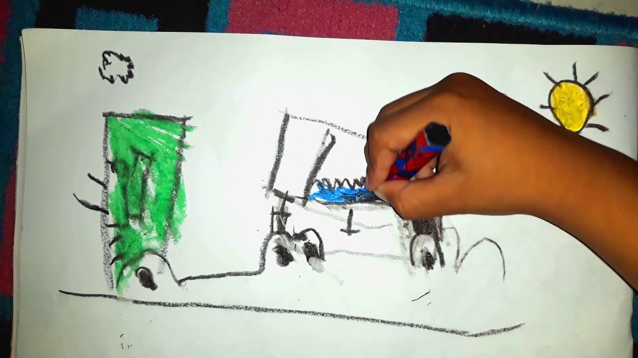 Belajar Menggambar Dan Mewarnai Untuk Anak TK - Menggambar Truk Tangki