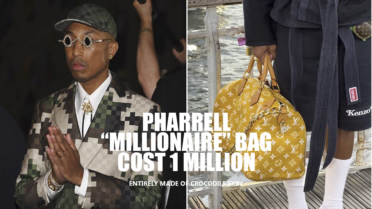 Pharrell explains the “Millionaire” bag from his Louis Vuitton show! V, Louis Vuitton Bags