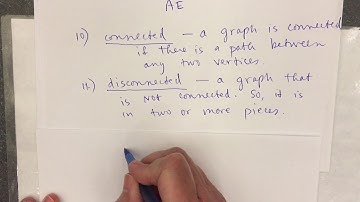 Section 14.1, Video 7, Definitions of connected and disconnected