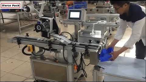 Automatic knife lighter hardware part can top flat surface labeling machine running video