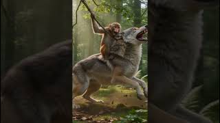Monkey Vs Wolf 🐒🐺 | Chotu Ne Bachaya Rabbit Ko 🐰 | Real Hero Story