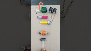 DIY DC Generator! Thread Pulling Runs Water Pump and Bike Lights #shorts #dcmotor #scienceexperiment