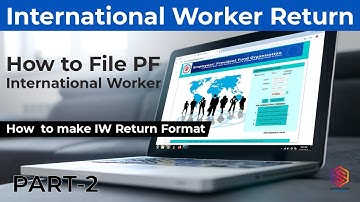How to make IW-1 Monthly Return File format | International worker return online | IW Portal-EPFO