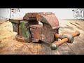 Very Rusty Stuck Vise Restoration | Mister Patina