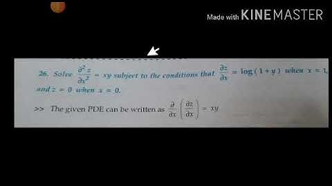 Solution of Nonhomogeneous PDE by direct Integration-Part 2/ 18MAT21/Module 3