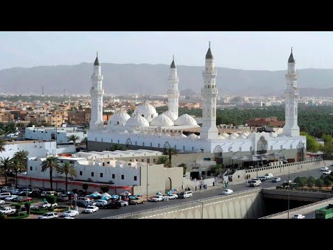 قصيدة رائعة في مدح الحبيب ﷺ للإمام ابن الجزري مع لقطات جوية من سماء المدينة المنورة