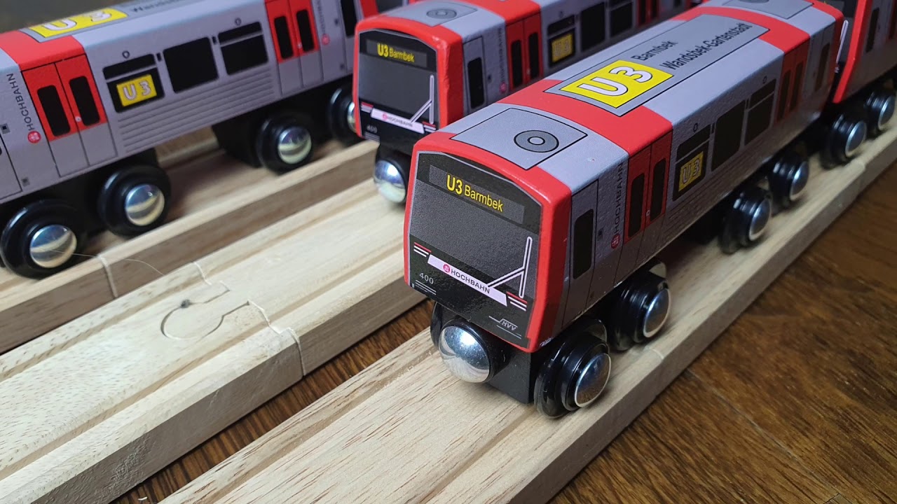 Holz U-Bahn Hamburg Linie U3