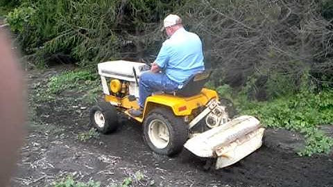 Cub Cadet 129 with International Roto-Tiller