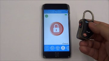 eGeeTouch - Accessing the Audit Trail function - Smart Travel Padlock