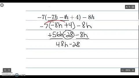 Simplify Expressions with Distribution