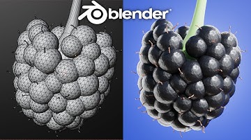 Blender Blackberry With Geometry Nodes  | HD Tutorial