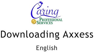 Downloading Axxess English