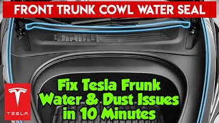 Tesla Front Trunk Cowl Water Seal & Hood Weatherstrip 