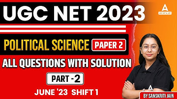 UGC NET Political Science Previous Question Papers with Answers | UGC NET Paper 2 Political Science