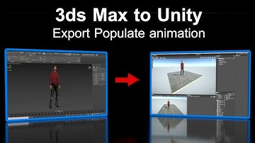 How to export populate character animation  from 3ds Max into Unity