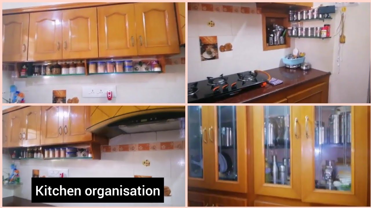 Kitchen organisation tamil/kitchen tour/modular kitchen tour/counter