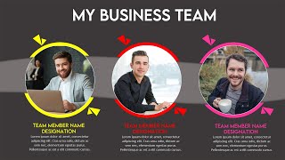 How to Design Modern Team Members Slide in Microsoft PowerPoint