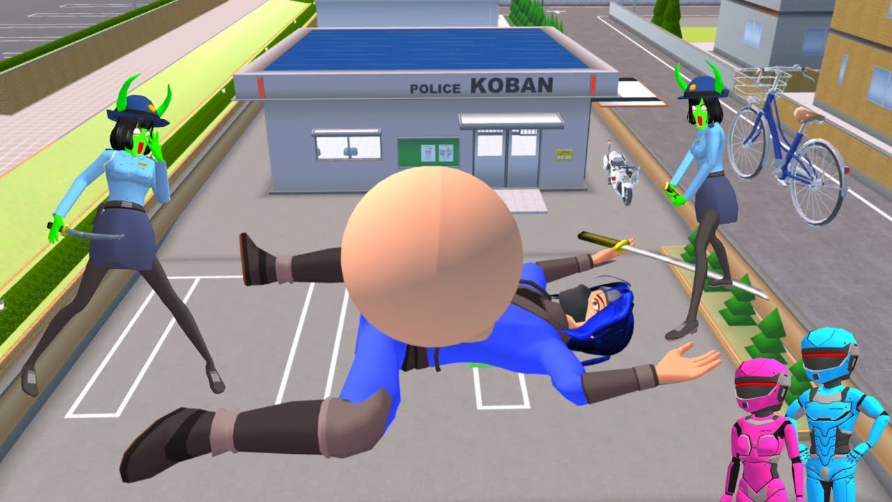 Taiga Ninja fruit was attacked by Scary Zombie Police at Koban