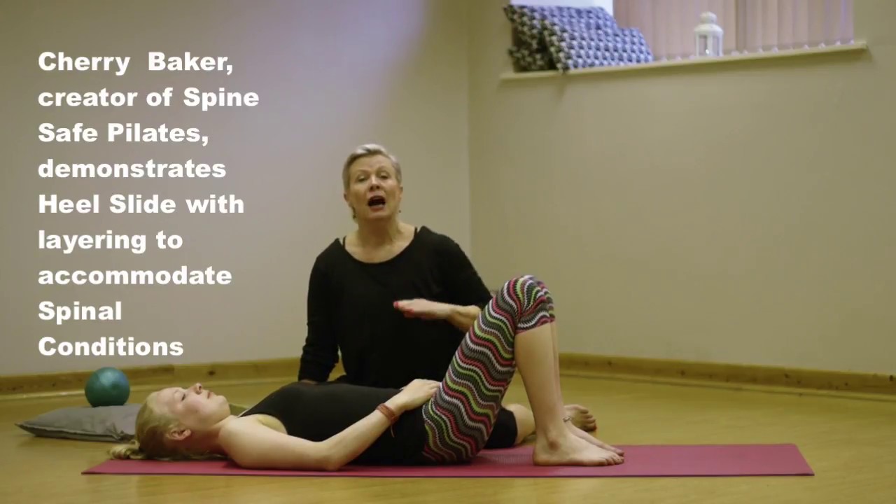 Spine Safe Pilates Heel Slide with Cherry Baker