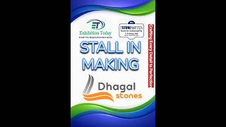 Exhibition Stall Setup Process | Dhagal Stones @ India Stonemart 2026 | Behind the Build 🔨 #shorts