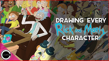 Drawing Every Rick and Morty Character