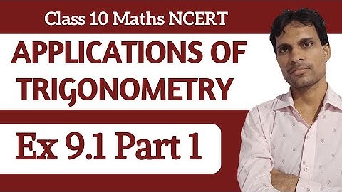Exercise 9.1 Part 1 (Q1 to Q8) | Height and Distance Class 10 Maths Chapter 9
