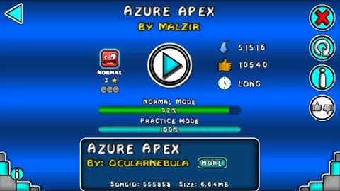 Azure Apex by Malzir l Geometry Dash