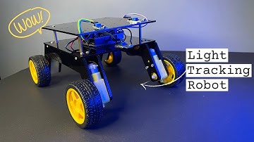 How To Make Light Tracking Robot !