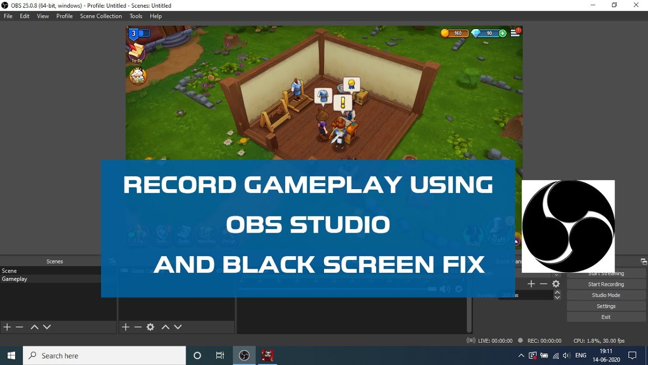 How To Record Gameplay Using OBS Studio - YouTube