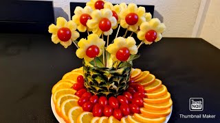 Gaye Holud S Fruits Decoration Pineapple Tomatoes Sunflower