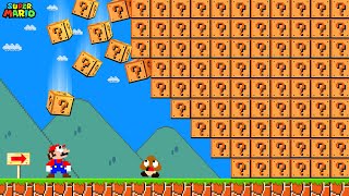 Can Mario Jump Over 999 Item Blocks In New Super Mario Bros. Wii?? | Game Animation