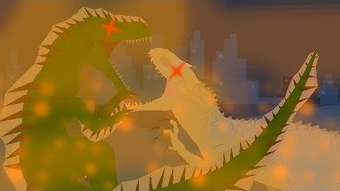 Indominus rex vs Poseidon rex animation [STICK-NODES] no sound