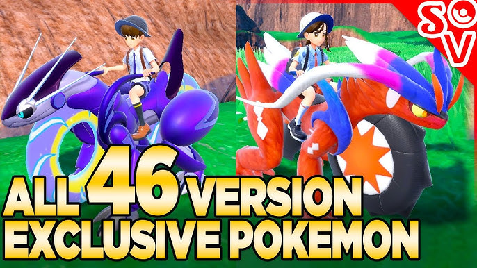EVERY Version EXCLUSIVE Pokemon In Pokemon Scarlet And Violet 