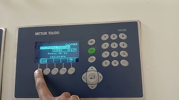 Mettler Toledo I IND 560 I How to make Calibration for weighing scale