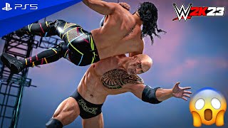 WWE 2K23 - The Rock vs. Seth Rollins - WrestleMania XL Main Event Match | PS5™ [4K60]