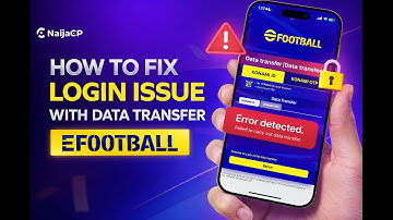 How to Fix Login Data Transfer Issues in eFootball | Quick Solution!