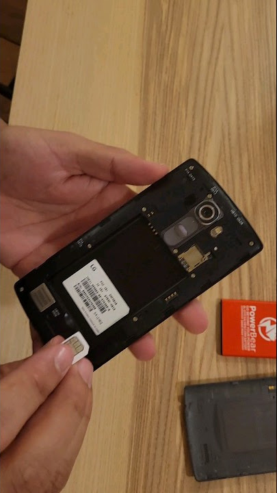 old lg sim card. how to insert