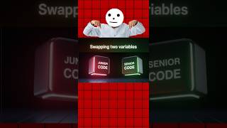 Junior 🧒 vs Senior 👨‍💻 | Swapping Two Variables ⚔️ | Python Tips 🧠🔥#ytshorts #shorts #python