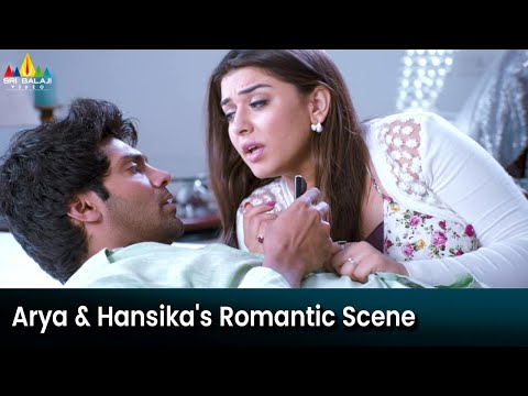 Arya backslashu0026 Hansika's Romantic Scene | Crazy Movie | Telugu Latest Romantic Scenes @SriBalajiMovies - SRIBALAJIMOVIES