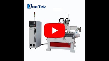 AKM1325C ATC cnc router with horizontal head for mortise and drill