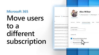 Move users to a different subscription