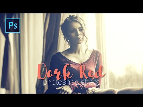 Dark Red Photoshop Preset tutorial (Free Download)