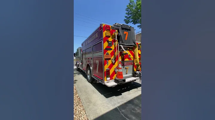 Raleigh NC Fire Department Squad Co. 7 responding to a EMS cal