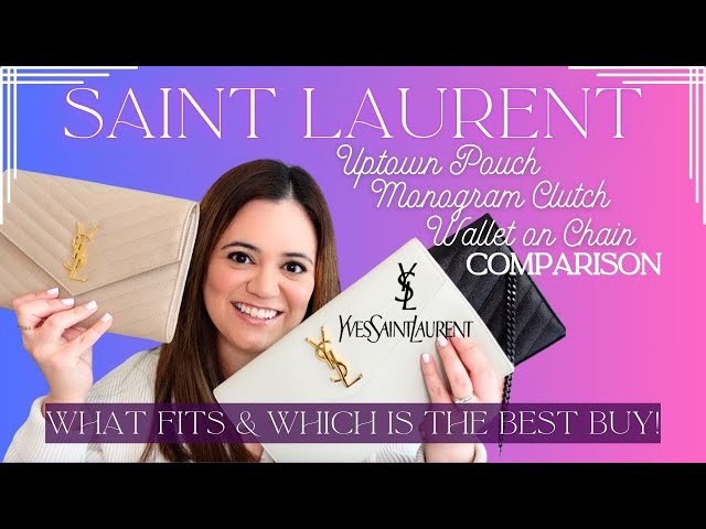 YSL UPTOWN POUCH DARK BEIGE UNBOXING! 