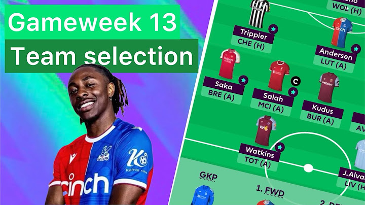 EZE IN !!! Gameweek 13 Team selection #fpl #fantasy #premierleague