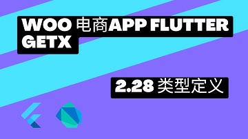 2022 Flutter Course - Full Tutorial For Beginners Getx Woocommerce App 从零开始实战课程 | 2.28 Dart 类型定义